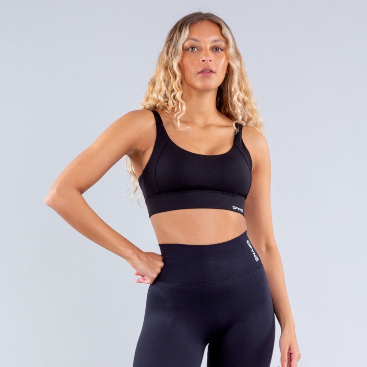 Soutien Gorge Sport Dfyne Origin High-Support Femme Noir | 08569-HGXD