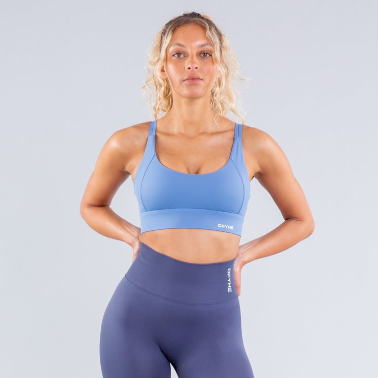 Soutien Gorge Sport Dfyne Origin High-Support Femme Bleu Clair | 14786-GFOA