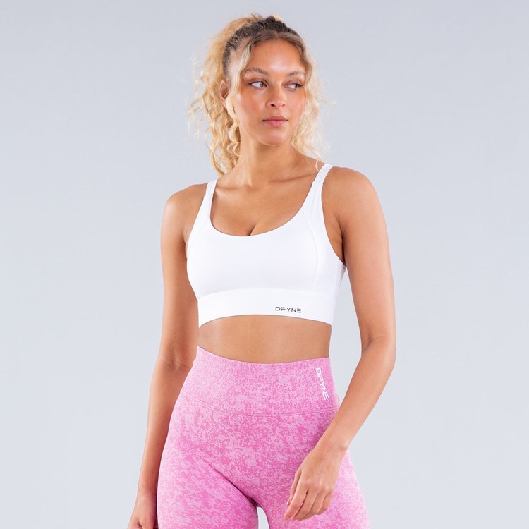 Soutien Gorge Sport Dfyne Origin High-Support Femme Blanche | 17652-DZSX