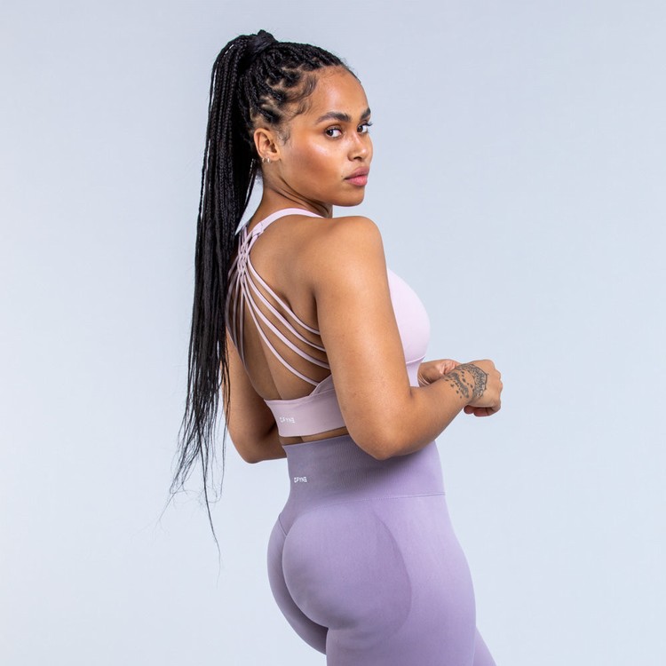 Soutien Gorge Sport Dfyne Origin Medium-Support Femme Violette | 26593-ZLDK