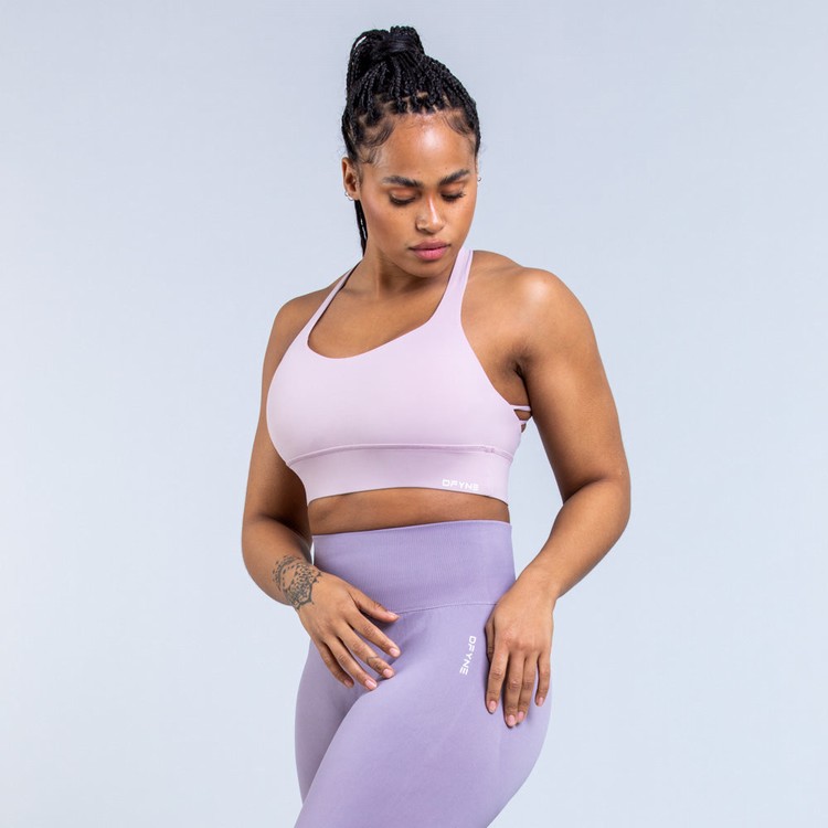 Soutien Gorge Sport Dfyne Origin Medium-Support Femme Violette | 26593-ZLDK