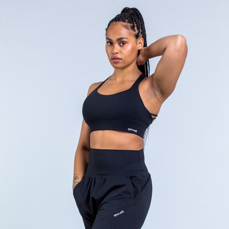 Soutien Gorge Sport Dfyne Origin Medium-Support Femme Noir | 52836-PEKV