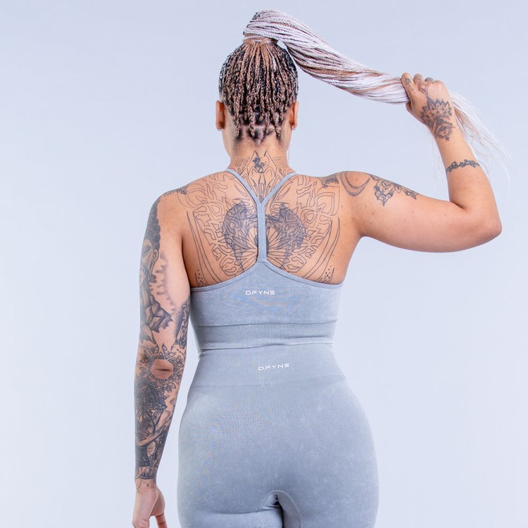 Soutien Gorge Sport Dfyne Valkyrie Acid Wash Femme Vert | 73965-FMUN