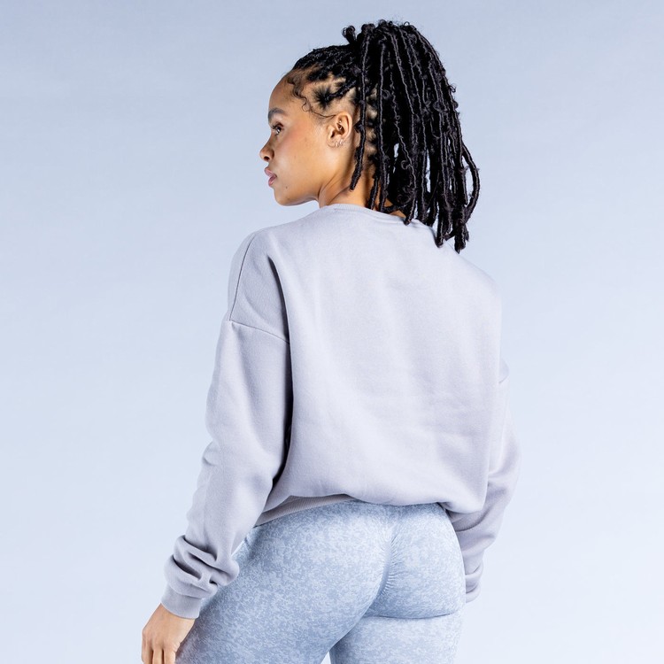 Sweats Dfyne Luxe | Revive Crop Femme Grise | 71463-PMKO